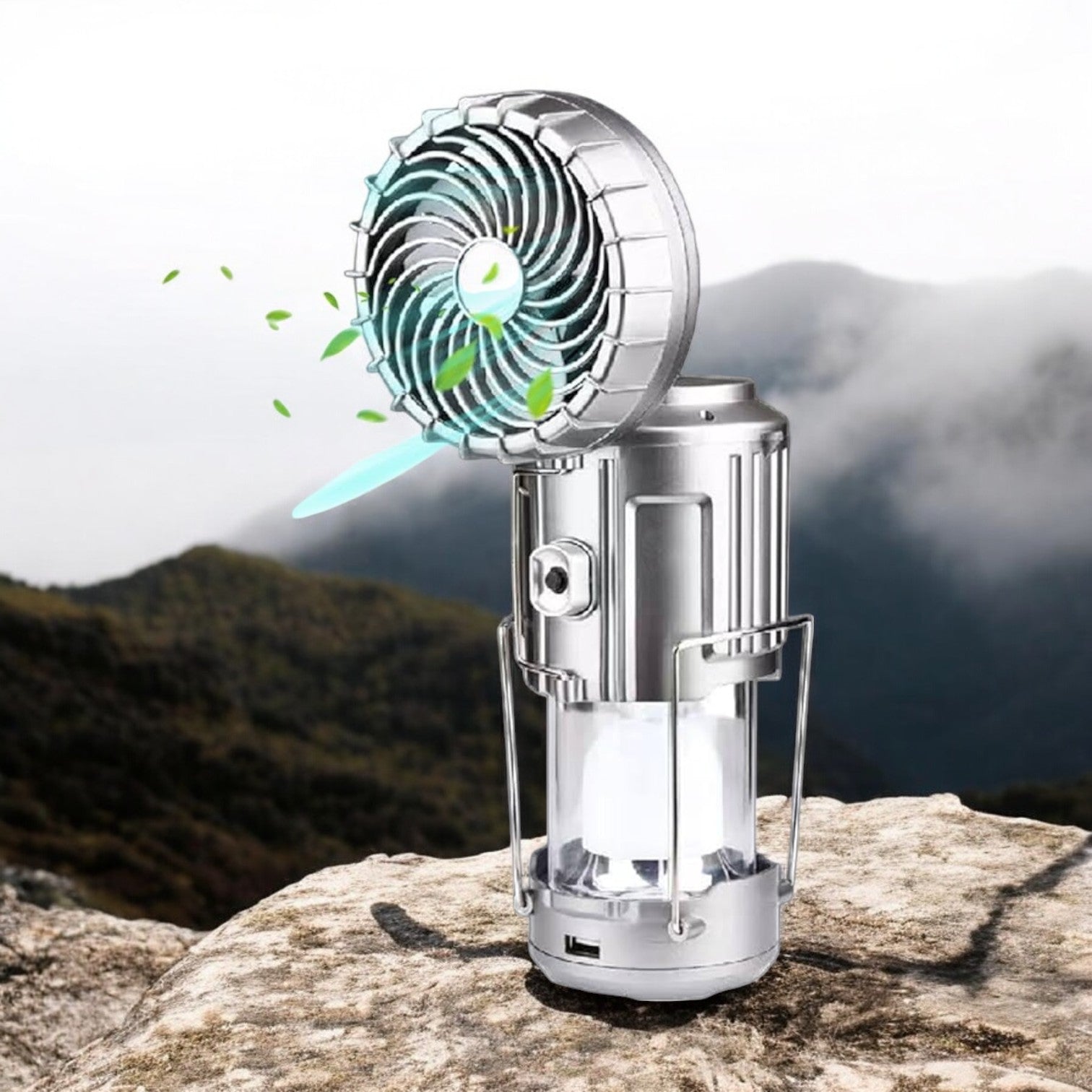LAMPARA VENTILADOR CAMPING LAMPARA VENTILADOR CAMPING